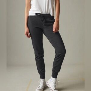 American Giant French Terry Jogger Washed Black Gray Women’s Size Medium Lounge